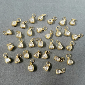 Solid 18k Gold Diamond Polki Pendant, Big sized diamonds, Necklace Findings, Price per piece, Natural polki