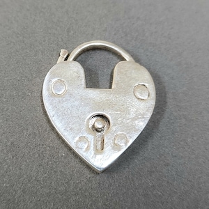 925 Sterling Silver Heart Padlock Clasps, Silver clasps, Handmade Clasps, Jewelry Findings, Silver Jewelry, Connector, Openable Clasps