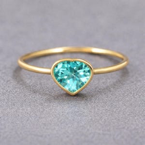 Paraiba Apatite Ring - Etsy