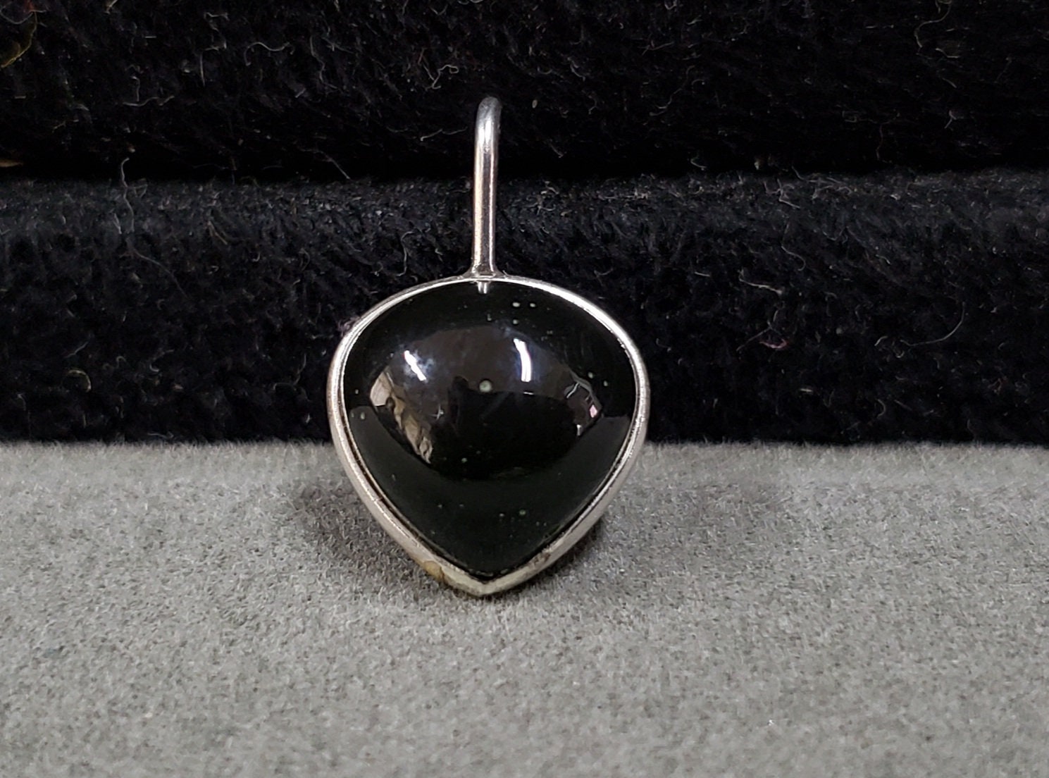 Ciondolo Cuore In Ossidiana Nera - Pietra Naturale 2x2cm, Con Occhiello Per Collane E Bracciali - Foto 8