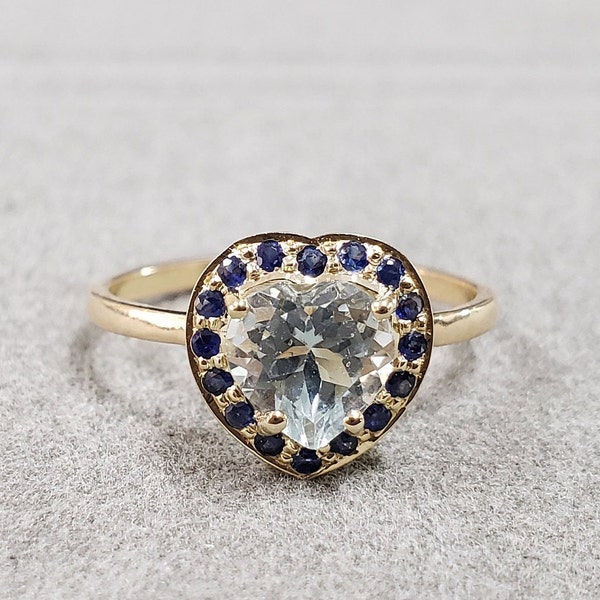14k Sapphire Ring - Etsy