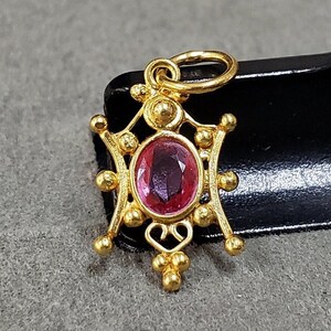 rose cut pink sapphire necklace fine jewelry for women