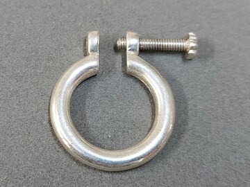 Hammered 925 Sterling Silver Round Clasps, Silver clasps, Handmade Jewelry, Connector Findings, Handmade Clasps, Openable Clasps