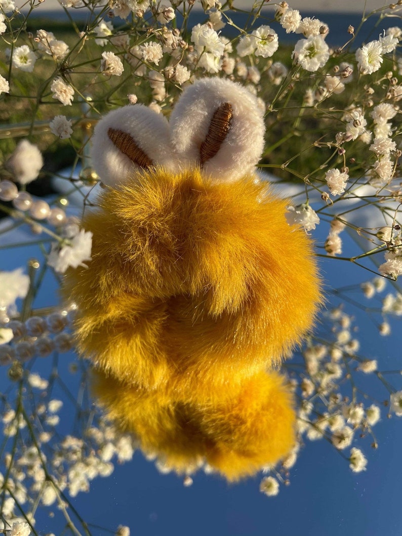 Cute Fluffy Furry Rabbit Ear Hair Scrunchies|Kawaii Furry Bunny Ear Hair Tie|Colorful Bunny Ear Hair Tie
