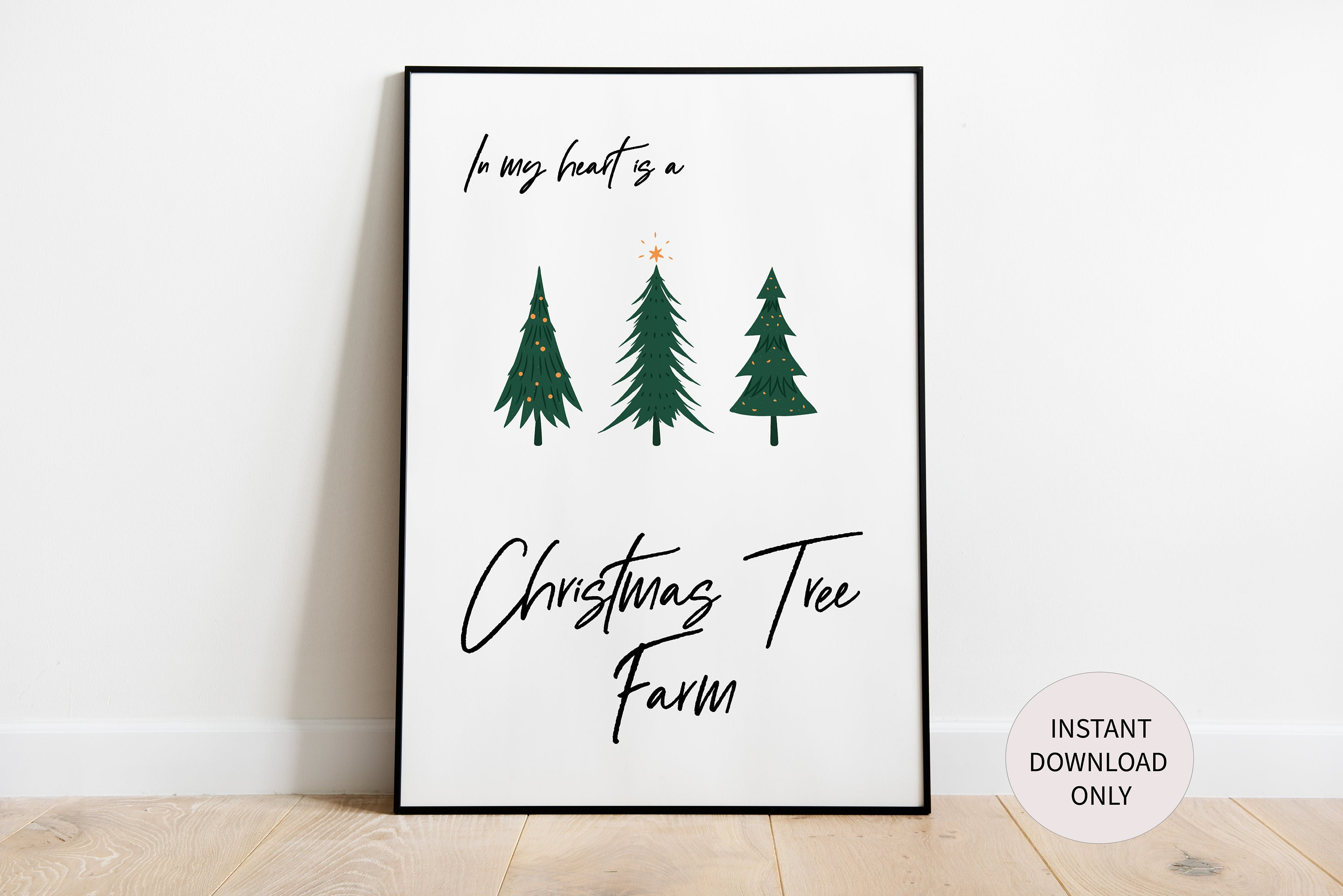 Taylor Swift Christmas Tree Farm Lyrics Poster Printable Etsy