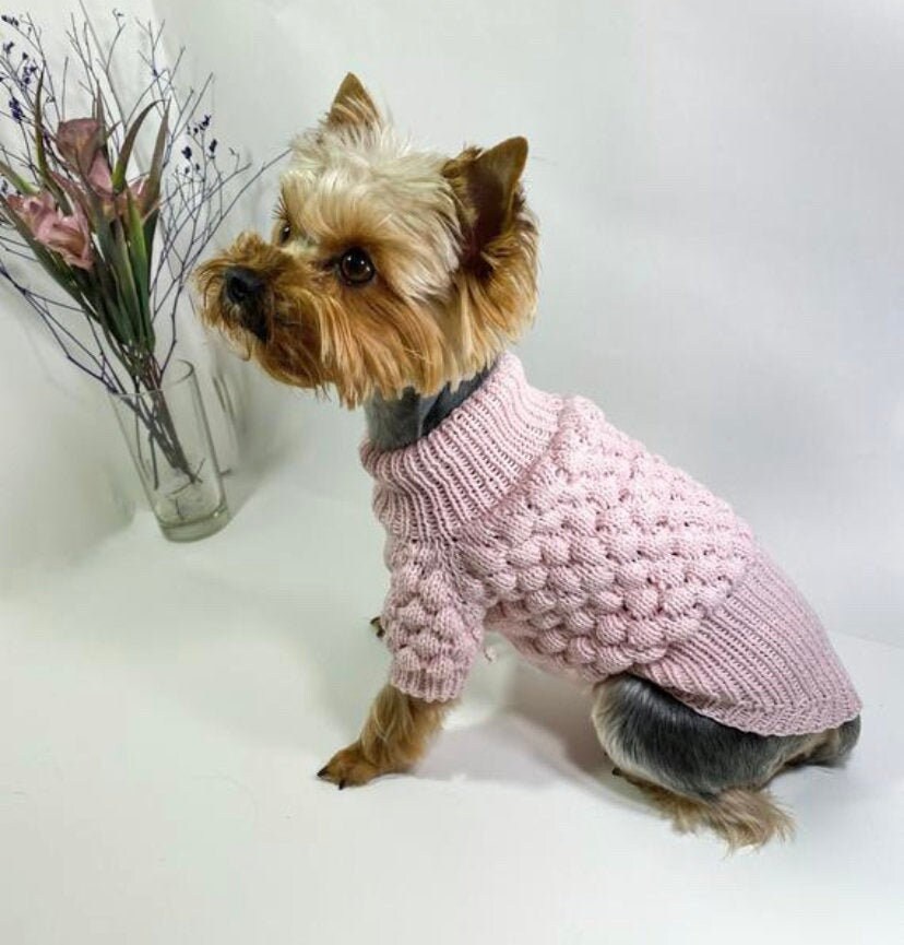 Xs dog clothes Yorkie clothes girl / Yorkie sweater Etsy