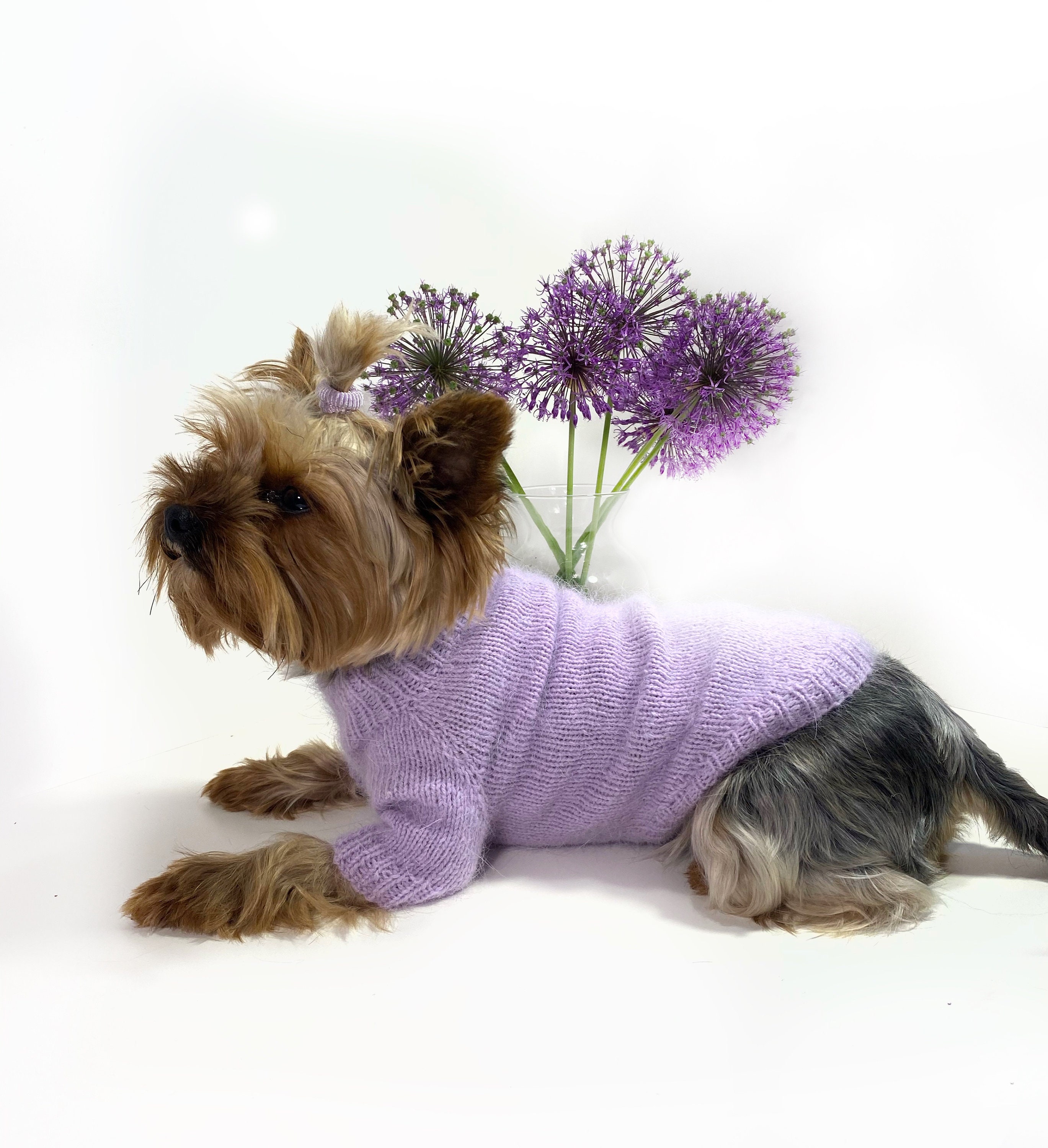 XS dog clothes Fluffy dog sweater Preppy dog sweater Yorkie Etsy