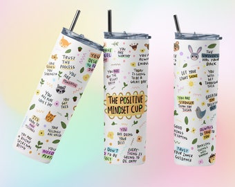 20oz Tumbler, tumbler, motivation tumbler, affirmations,water bottle, self love tumbler, mental health, positive mindset