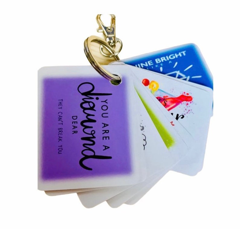 Key Fobs of Positivity Gifts of Positivity Key Fob Gift Etsy UK