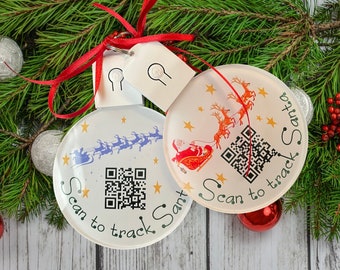 Light up Santa QR code Tracker