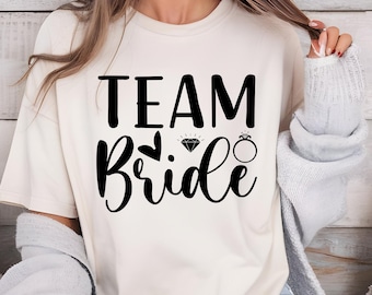 Team Bride T-Shirt: Bachelorette Party Bridal Shower Tee