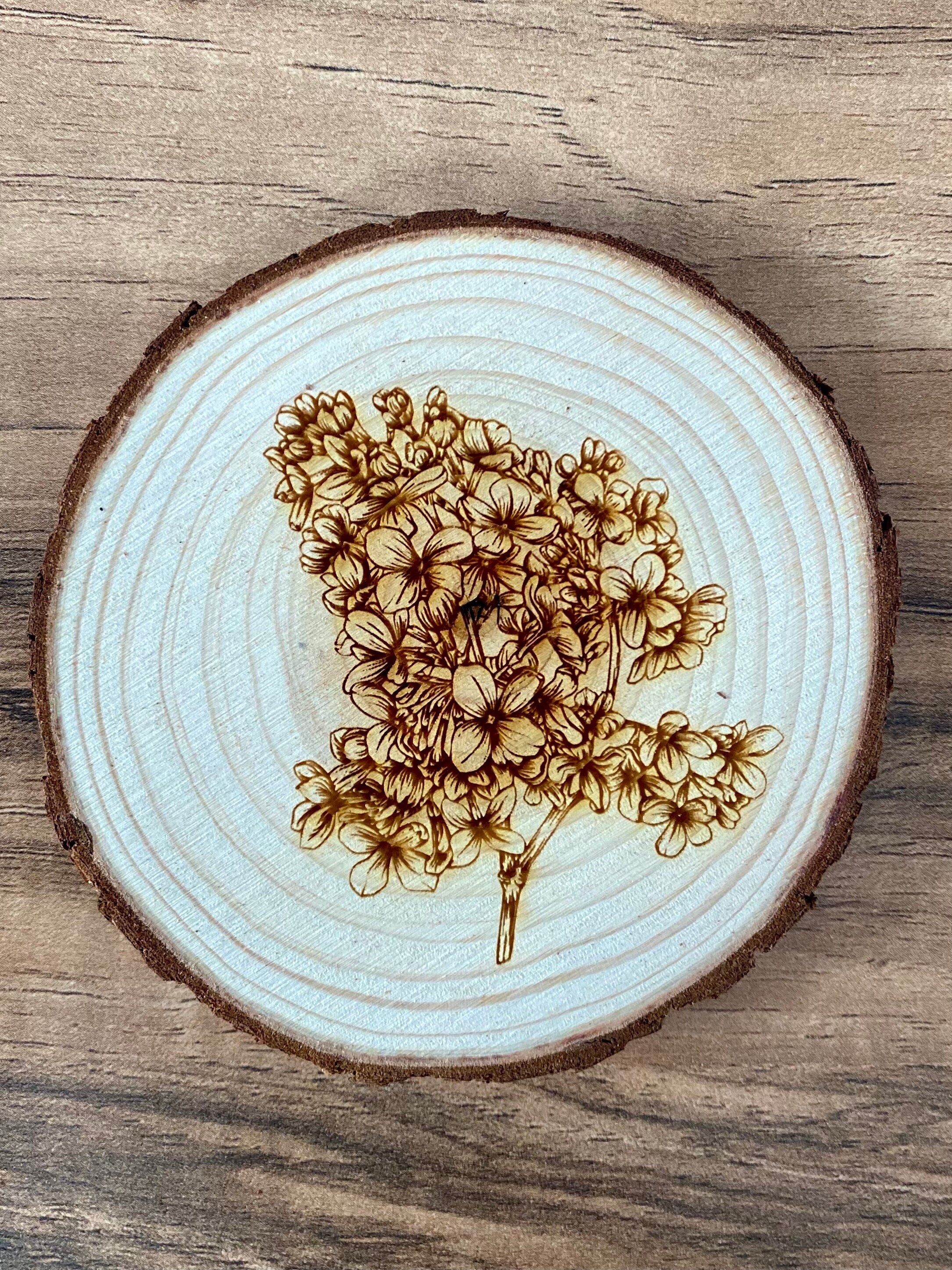 10 Pezzi Sottobicchieri in Legno di Betulla con Incisione Fiore della Vita, 10x10 cm per Meditazione, Yoga e Decorazione Domestica, Fiore della vita