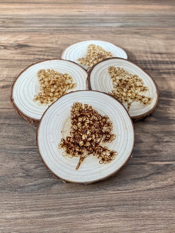 Set di 8 sottobicchieri IN LEGNO MANDALA ART, sottobicchiere inciso al laser, regalo di inaugurazione della casa o di Natale, regali spirituali - Italia