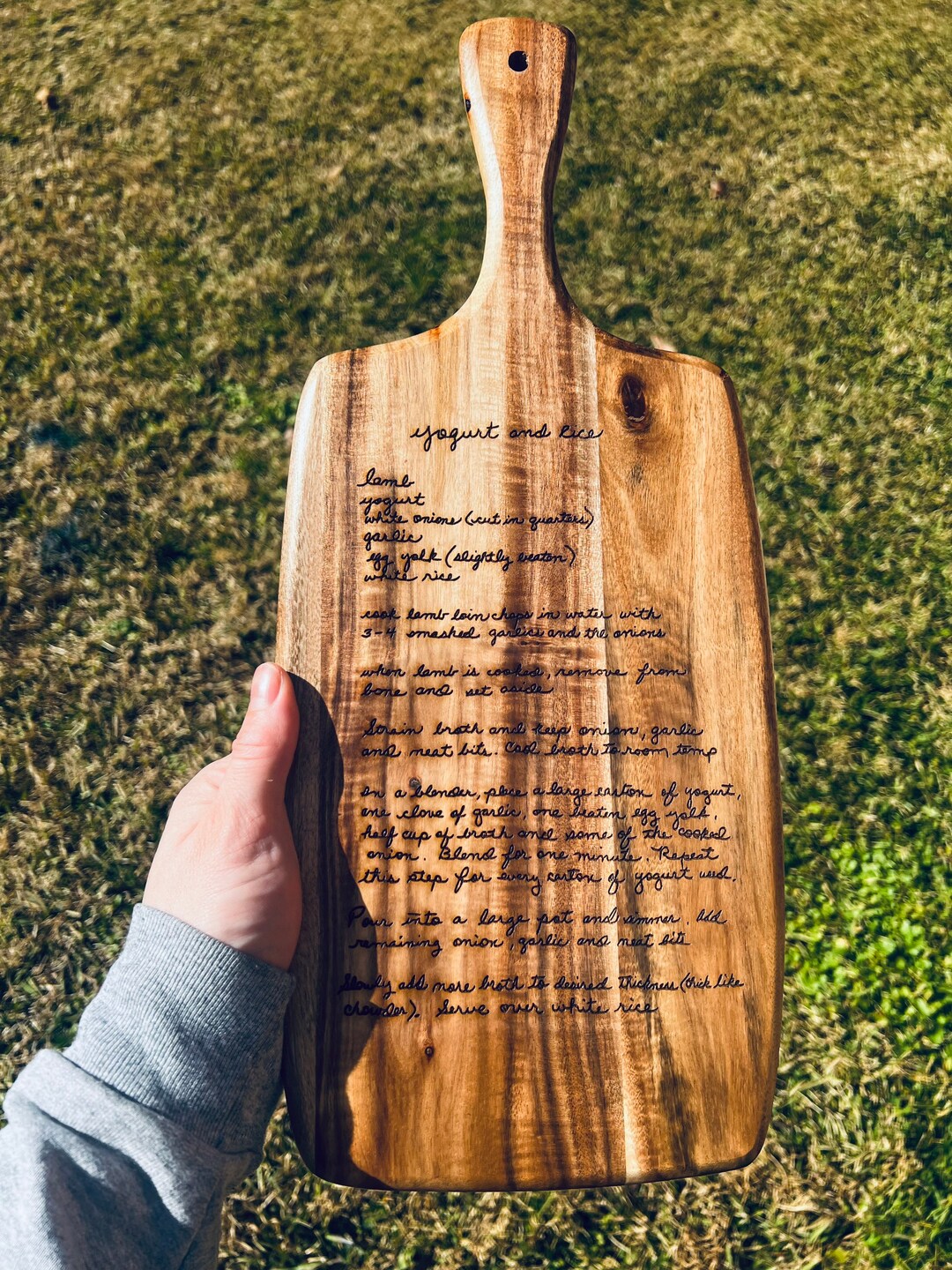 Custom Engraved Acacia Wood Cutting Board - Etsy Australia