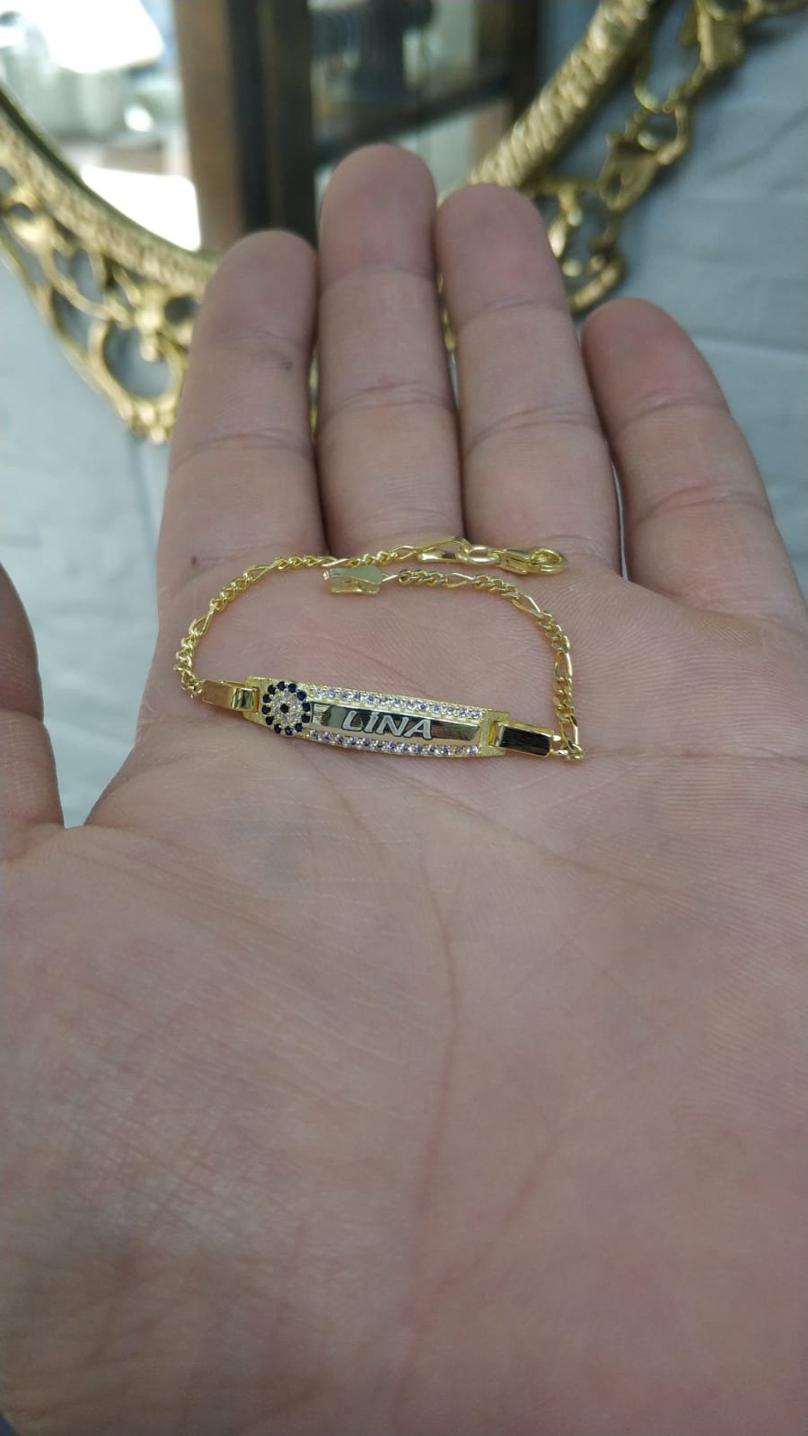 Kişiye özel bebek bilekliği 925 ayar gümüş Etsy