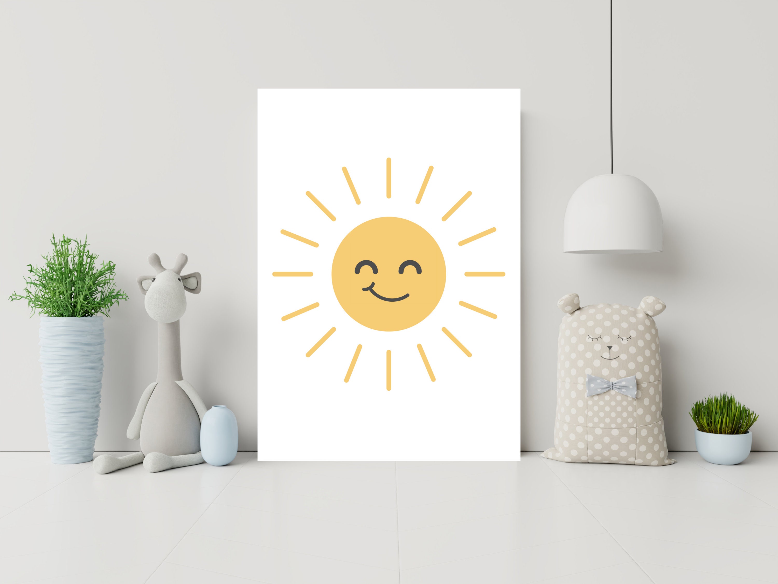 Set of 3 Sun Moon Nursery Wall Art Nursery PrintsBaby Room Etsy