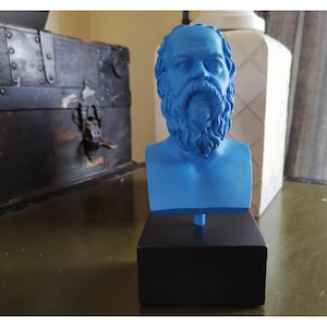 Famous Philosopher, Modern Sculpture, Socrates Bust, Pop Art Sculpture