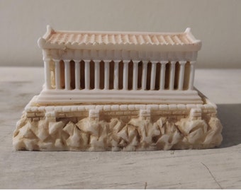 Acropolis of Athens, Parthenon Temple of Greek Goddess Athena, Art Deco