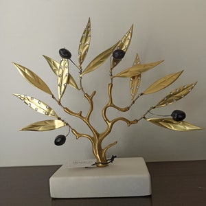 Olivenbaum mit Swarovski Kristallsteinen Griechische Handgemachtes Kunst Geschenk, Innendekoration