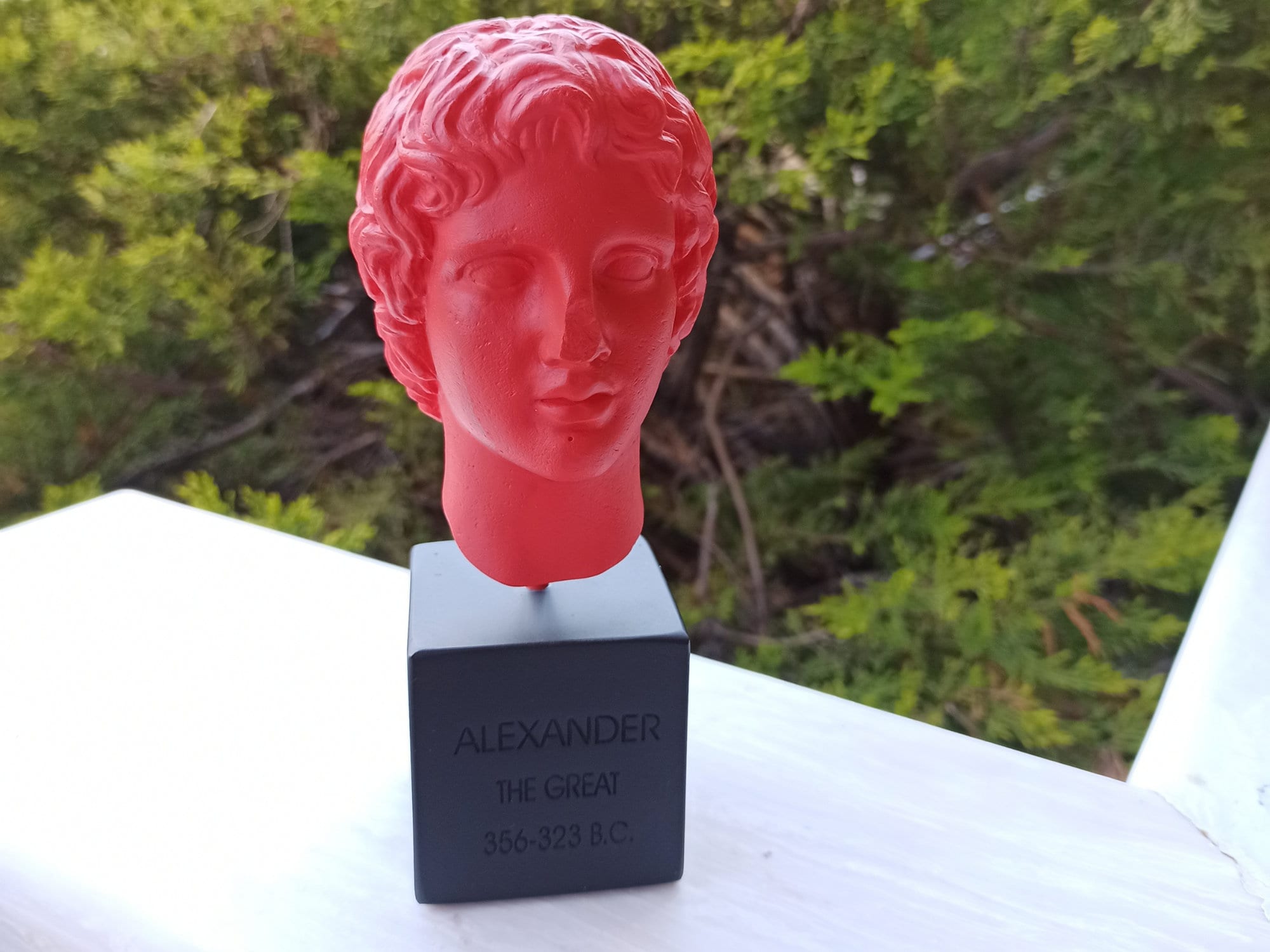 Alexander The Great Sculpture, Greek Pop Art Statue, Gift Idea, Alabaster Bust