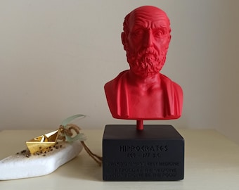 Father of Medicine, Hippocrates Bust, Modern Sculpture, Pop Art Sculpture