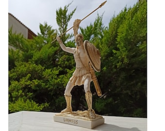 Leonidas Statue, Spartan Worrior, Greek Statue, Unique Gift