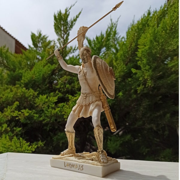 Statue de Leonidas, Spartan Worrior, Statue grecque, Cadeau unique