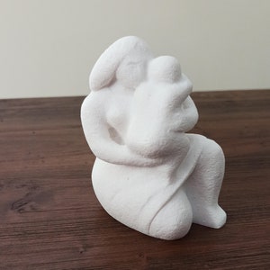 Cycladic Art, White Sculpture, Decoration Gift