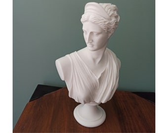 Artemis Bust, Decorative Scuplture, Art Deco