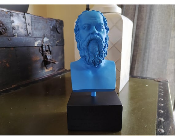 Famous Philosopher, Modern Sculpture, Socrates Bust, Pop Art Sculpture