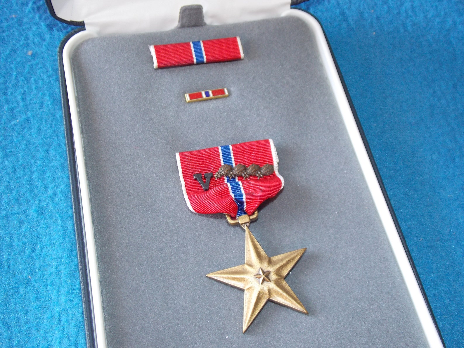VINTAGE U.S. Bronze Star Medal And Pins In Original Case Etsy