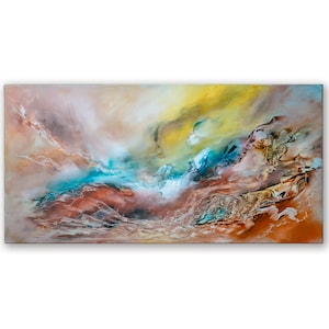 Wandbild Abstrakt, Öl auf Leinwand, Gemälde, Abstrakte Kunst