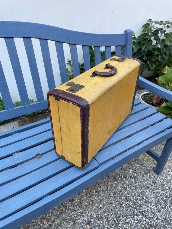 Vintage [Crocodile?] Leather Monte Carlo Suitcase Bag