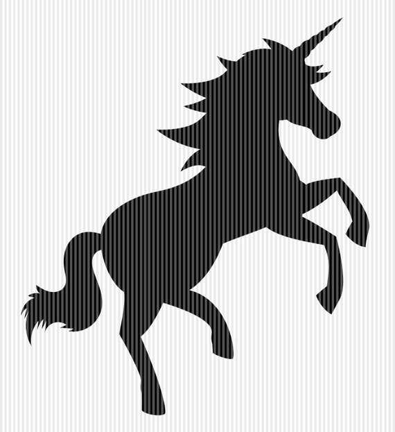 Unicorn Silhouette Unicorn Vector Unicorn Head Svg Magical | Etsy