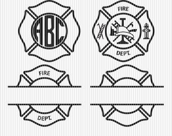 Fire Dept svg Firefighter svg Maltese Cross svg fireman -  Portugal