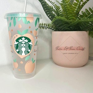 Personalised Peaches Starbucks Cup