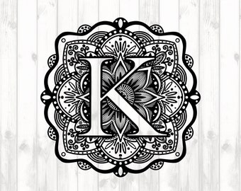 Download Mandala K Svg Etsy