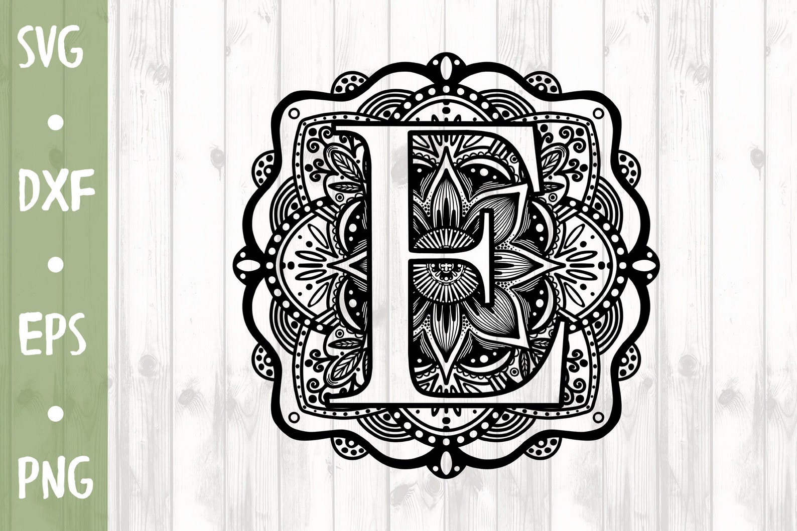 Download SVG Monogram mandala letter E SVG alphabet | Etsy