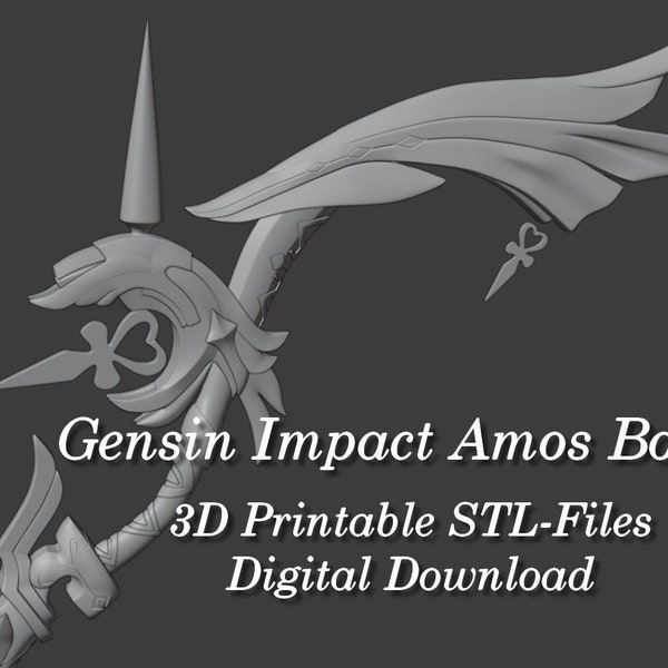 Ganyu Amos Bow from Genshin Impact - STL-File for 3D Printing