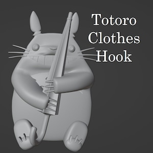 Totoro Clothes Hook - Ghibli - STL-File for 3D Printing