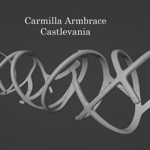 Carmilla&#39;s Armbraces - Castlevania - STL-File for 3D Printing