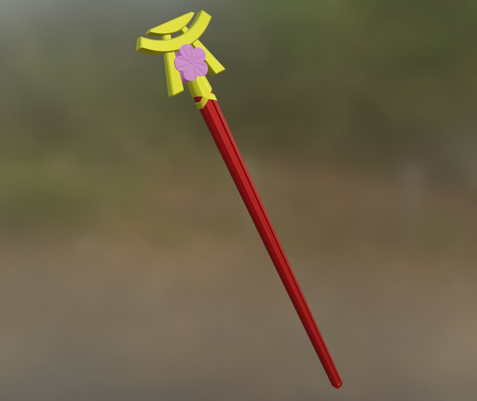 Yae Miko Staff de Genshin Impact - STL-File pour l’impression 3D
