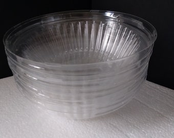 Clear plastic bowls