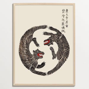 Japanese Wall Art by Taguchi Tomoki, Japanese Woodblock Print, Minimalist Poster