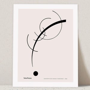 Wassily Kandinsky Art Print – Diagram 16 | Bauhaus Poster, Modern Line Art, Abstract Wall Art