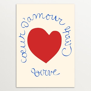 Imprimé Matisse – Le Cœur | Cadeau pour elle, décoration Mid-Century moderne, oeuvre d'art de salon Henri Matisse