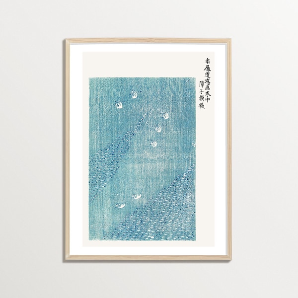 Japanese Woodblock print by Taguchi Tomoki, Japanese Wall Art, Minimalist Poster