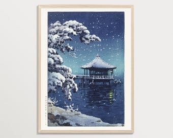 日本の木版画、1983年、大型、俵屋宗達「風神雷神図屏風」。 - Etsy 日本