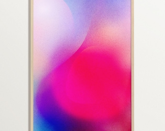 Bright Aura Abstract Gradient Art Print – Colorful Modern Wall Poster for Maximalist or Contemporary Interiors, Dopamine Decor