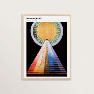 Hilma af Klint Print Altarpiece No. 1 | Exhibition Poster, Vintage Painting, Abstract Art Print, Museum Poster